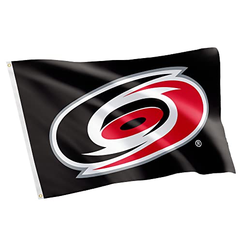 Carolina Hurricanes Flag NHL 100% Polyester Indoor Outdoor 3x5 feet National Hockey League Team Flags (Design #1)