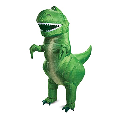 Disguise unisex adults Disney Pixar Rex Inflatable Toy Story 4 Adult Sized Costumes, Green, One Size Adult US