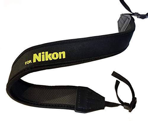 Fotasy Professional Neoprene Neck Strap for Nikkor Cameras, Camera Neck Strap Compatible with Nikon D5 D4 D3 DS850 D810 D800 D750 D7500 D7300 D7200 D7000 D5600 D5500 D5300 D5100 D5000 D3500 D3400