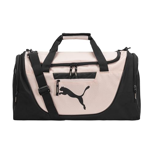 PUMA womens Evercat Candidate Duffel Bags, Black/Light Pink, One Size US