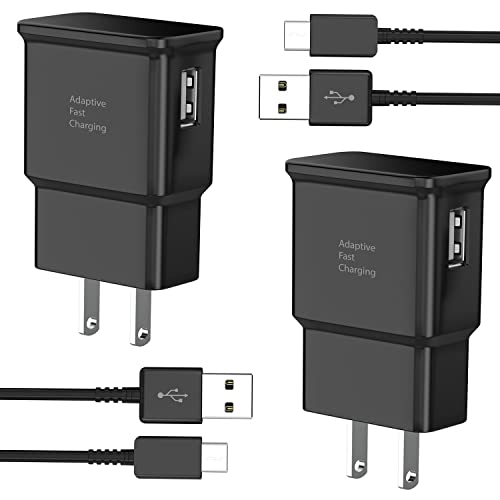 Type C Fast Charger, for Samsung Charger Android Phone USB-C Charging Cable 6.6ft for Galaxy S24/S23/S23+/S22/S21/S20/S10e/S9/S8/Note20/Note10/Note9/Z Fold 3/4/5 2-Pack