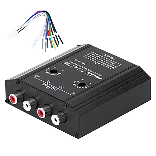 12V 4 Channel Audio Impedance Converter High to Low RCA Line Car Stereo Radio Speaker Frequency Filter for Audio Converter Car S