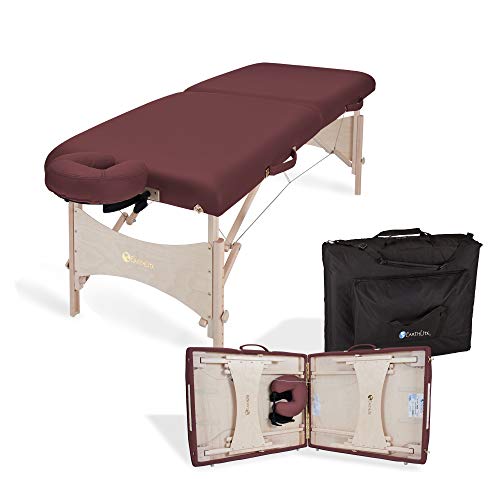 Earthlite Professional Grade Massage Table, Burgundy, 33 Pounds