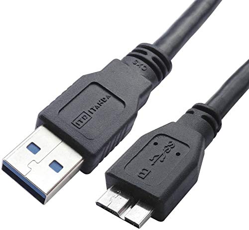 Micro USB 3.0 Cable, 1.5ft External Hard Drive Cable USB 3.0 A to Micro B Cable Compatible with Samsung Galaxy S5, Note 3, Note Pro 12.2, WD Western Digital, Toshiba, Seagate Hard Drives and More