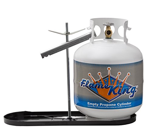 Flame King Dual RV Propane Tank Cylinder Rack for RVs and Trailers for 20lb Tanks - KT20MNT (Tanks Sold Separately)