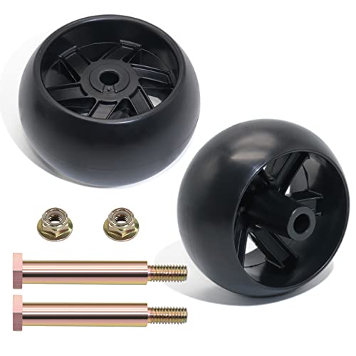 CheeMuii 2 Pack Deck Gauge Wheels Kit Fit for Most 42' 46'' 48'' 50' 52'' and 54' Decks Replace for Husqvarna 532174873 589527301 for Cub Cadet 753-04856A for MTD 133957 174873 734-03058, etc