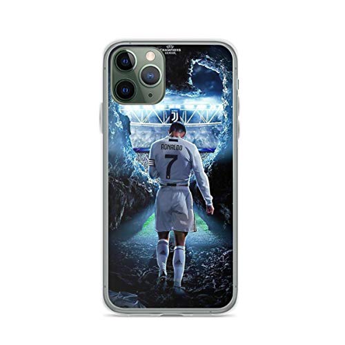 DENOU Phone Case Ronaldo Compatible with iPhone 12/12Pro Bumper Absorption Tested Transparent