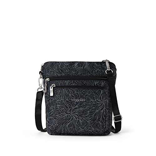 Baggallini womens Modern Pocket Crossbody, Midnight Blossom, One Size US