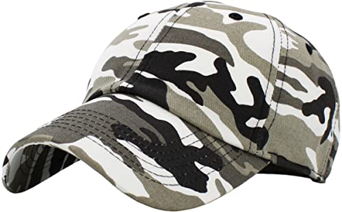 KB-LOW CIT Classic Cotton Dad Hat Adjustable Plain Cap. Polo Style Low Profile (Unstructured) (Classic) Citi Camo Adjustable