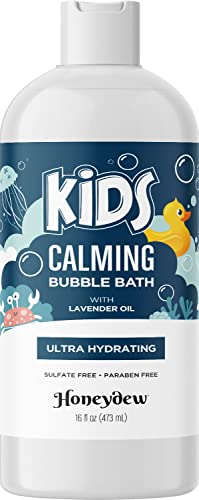 Lavender Bubble Bath for Kids with Aloe - Sudsy Bubble Bath with Aromatherapy Essential Oils for Relaxing and Lavender Oil Baby Bath Wash - Kids Bath Enriched with Nourishing Aloe Vera and Vitamin E