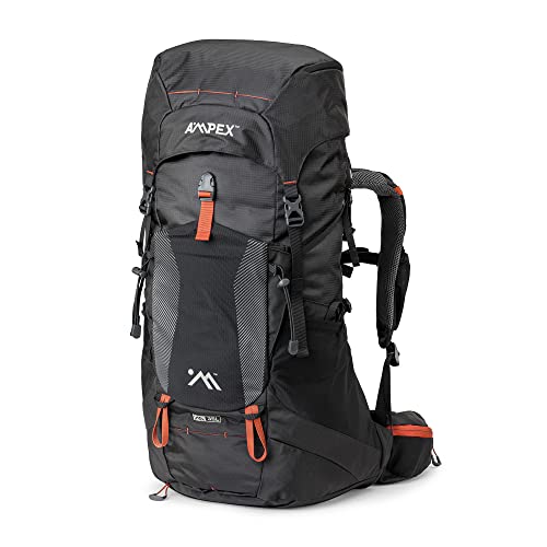 AMPEX Hiking Backpack | Camping Essentials Lightweight Backpack for Men & Women, Travel Bag for Backpacking, Camping, Hunting and More (35 Liter)