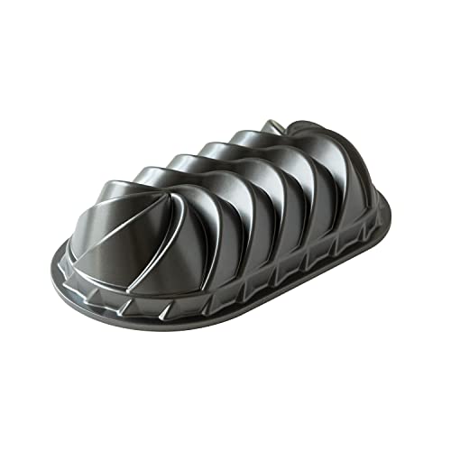 Nordic Ware Heritage Series Loaf Pan, 6 Cup, Graphite