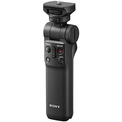 Sony Wireless Bluetooth Shooting Grip and Tripod for still and video, ideal for vlogging (GP-VPT2BT), Black, 3.38 x 3.13 x 8.5 inches