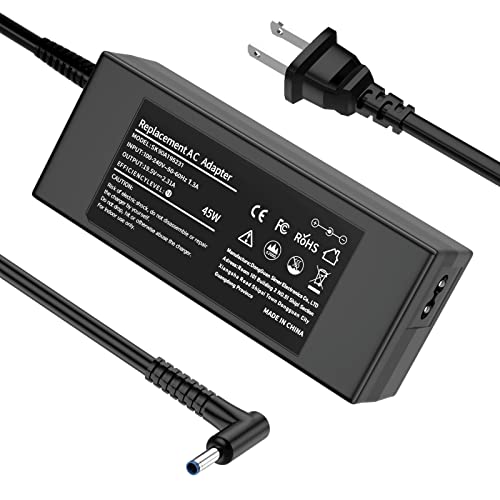 45W AC Adapter Laptop Charger Compatible for HP Pavilion X360 Charger m3-u103dx m3-u001dx 11-n010dx 13-a010dx 13-a110dx 13-s128nr 14m-ba013dx 15-br095ms Notebook Convertible PC Power Supply Cord