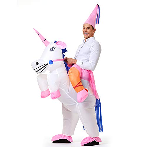 YEAHBEER Inflatable Costume Adult Unicorn Costume for Men Inflatable Halloween Costume Cosplay Fantasy Costumes (Unicorn)