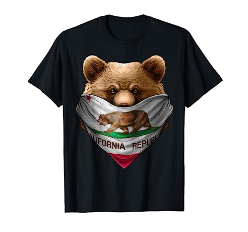 California Republic T Shirt California Bear Bandana Shirt