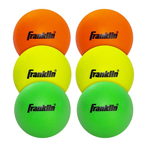 Franklin Sports Lacrosse Balls - Soft Rubber Lacrosse Balls for Kids - Perfect for Beginners & First Time Players, Count 6 (Pack of 1)