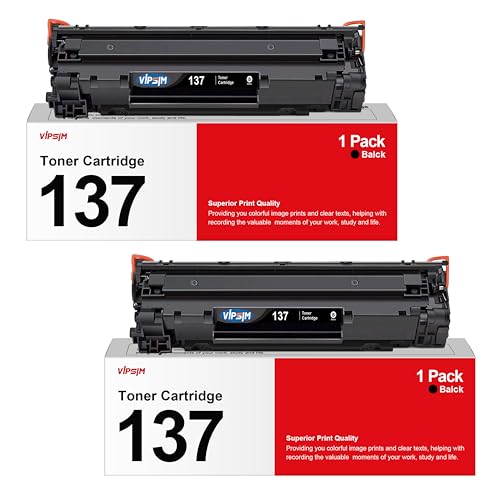 137 Toner Cartridge Replacement for Canon 137 Black Toner Cartridge CRG137 9435B001AA to Use with ImageClass D570 LBP151dw MF216n MF236n MF232W MF227dw MF229dw MF244dw MF247dw Printer (2 Black)