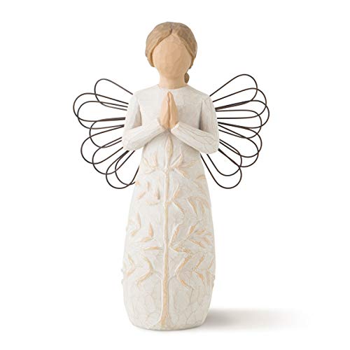Willow Tree a Tree, a Prayer, May You find Strength, Beauty and Peace Each Day, A Gift for Baptism, First Communion, Confirmation, an Expression of Comfort, Hope, Healing, Sculpted Hand-Painted Angel