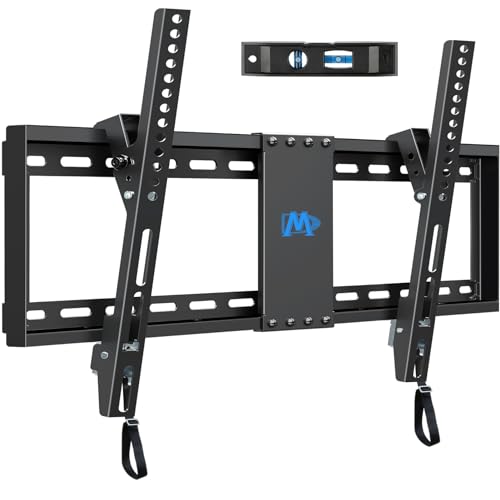 Mounting Dream UL Listed TV Mount for Most 37-75 Inch TV, Universal Tilt TV Wall Mount Fit 16', 18', 24' Stud with Loading Capacity 132lbs, Max Vesa 600 x 400mm, Low Profile Flat Wall Mount Bracket