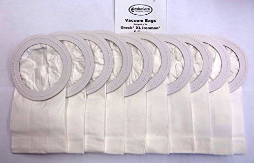 EnviroCare Replacement Vacuum Cleaner Dust Bags made to fit Oreck XL Ironman Vacuums 10 Pack