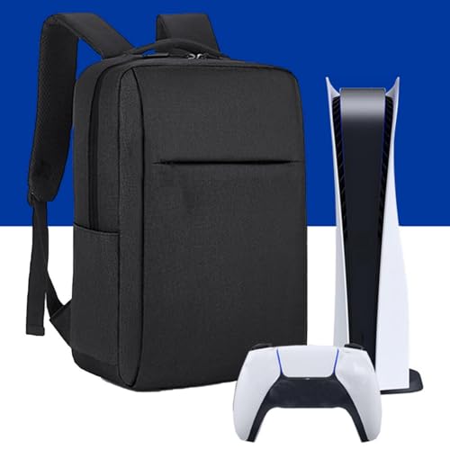 Carrying Case for PS5, Travel Case for PS 5 Protective, Travel Storage Handbag Backpack For Ps5 Console, Travel Pouch For Game Console Discs/digital Versions Controllers, Game Cards Accessories #B