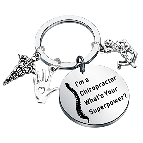 WSNANG Chiropractor Keychain I'm a Chiropractor Spine Specialist Jewelry Chiropractic Assistant Spine Doctor Student Graduation Gifts (Chiropractor KY)