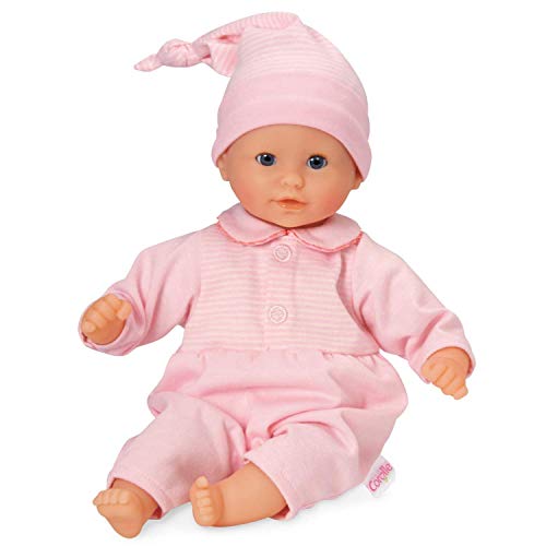 Corolle Bébé Calin Charming Pastel Baby Doll - 12' Soft Body Doll with Pink Outfit, Sleeping Eyes Open and Close, Vanilla-Scented, for Kids Ages 18 Months and up
