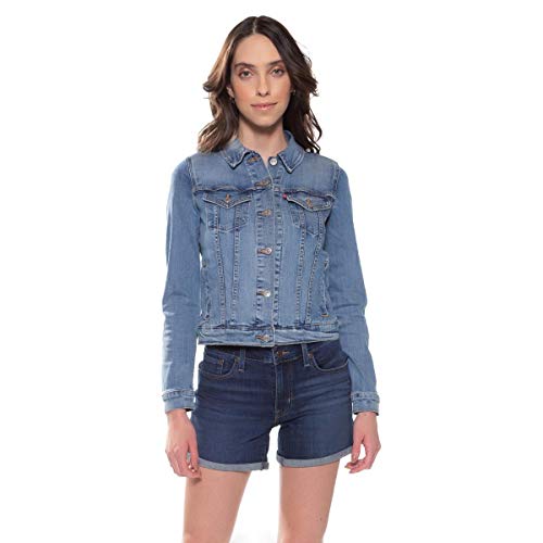 Levi's Womens Original Trucker (Also Available In Plus) Denim Jacket, Jeanie, X-Large US