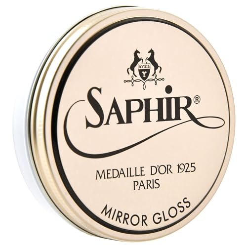 SAPHIR Medaille d’Or Mirror Gloss - Natural Wax Polish for Leather Shoes & Boots - Neutral