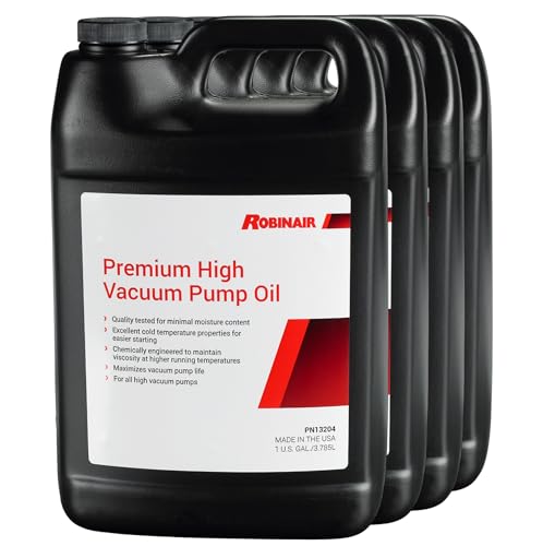 Robinair RR13204-Premium High Vacuum Pump Oil 1 Gal, case of 4