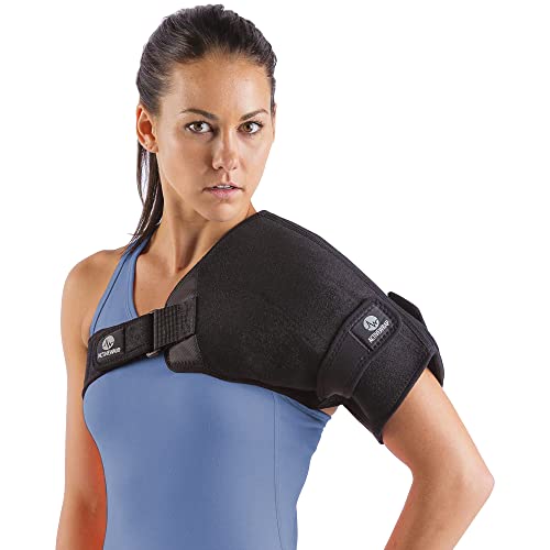 ActiveWrap - Shoulder Ice Pack Wrap with 2 Reusable Hot and Cold Packs and Compression Straps for Shoulder Pain, Shoulder Ice Pack Rotator Cuff Cold Therapy, for Heat and Ice Therapy, Large/X-Large