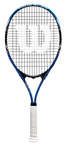 Wilson Tour Slam Lite Adult Recreational Tennis Racket - Grip Size 3 - 4 3/8', Blue/Black