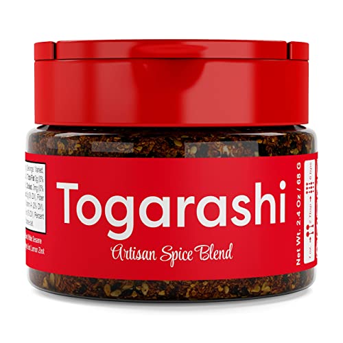 USimplySeason Togarashi Spice (2.4 oz) - Japanese-Inspired Flavor for Culinary Creations, Ideal for Seasoning, Marinades, Rubs - No Salt, Vegan, Non-GMO, Made in USA - One Bottle