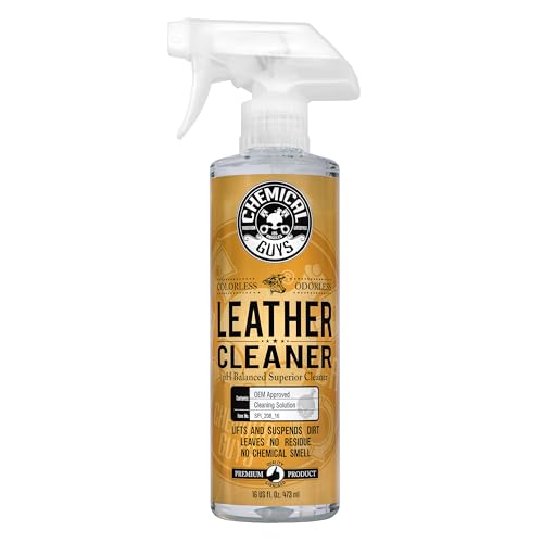 Chemical Guys SPI_208_16 Colorless and Odorless Leather Cleaner for Car Interiors, Furniture, Boots, and More (Works on Natural, Synthetic, Pleather, Faux Leather and More), 16 fl oz