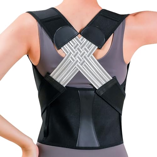Posture Corrector for Men And Women Shoulder Straightener Posture Corrector, Adjustable Full Back Support, Upper and Lower Back Pain Relief - Scoliosis, Hunchback, Hump, Thoracic, Spine Corrector (L)