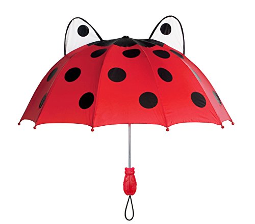 Kidorable Girls' Baby Ladybug Umbrella, Red, One Size