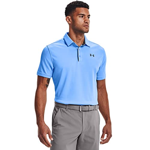 Under Armour Men's Tech Golf Polo, Carolina Blue (475)/Pitch Gray, XX-Large