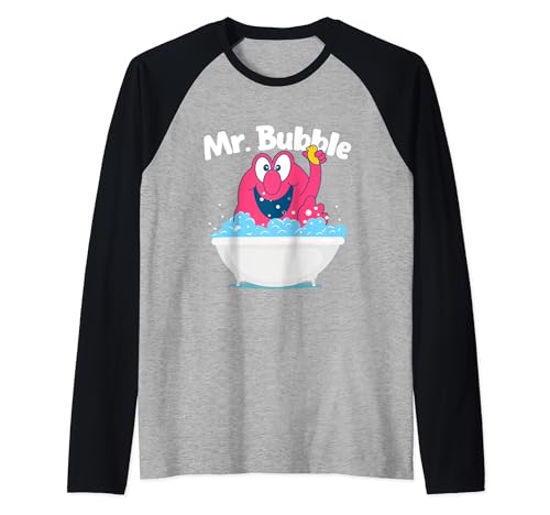 Mr. Bubble - Bubble Bath Hot Tub Wellness Bathtub Raglan Baseball Tee