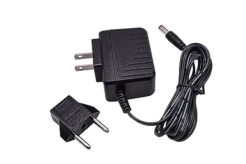 HQRP AC Adapter Compatible with NordicTrack AUDIOSTRIDER 800 Elliptical Exerciser 831.236670 831.236671 831.236672 831.236673 NTEL77060 NTEL77061 NTEL77062 Power Supply Cord + Euro Plug Adapter