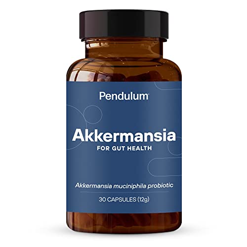 Pendulum Akkermansia Probiotic with Prebiotic Fiber - Increases GLP-1 Production, Delayed Release, Third-Party Tested, 100M AFU Live Strain for Gut Health for Men & Women (30 Capsules, 1-Pack)