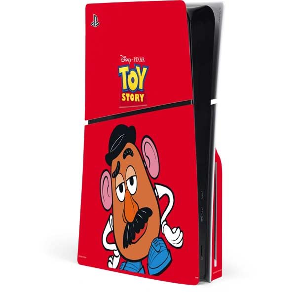 Skinit Decal Gaming Skin Compatible with PS5 Slim Disk Console - Officially Licensed Disney Toy Story Mr Potato Head Design