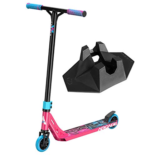 ARCADE Pro Scooters - Stunt Scooter for Kids 8 Years and Up - Perfect for Beginners Boys and Girls - Best Trick Scooter for BMX Freestyle Tricks (Pink)