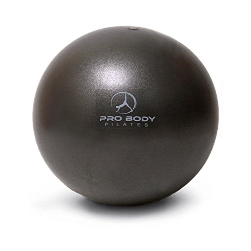 ProBody Pilates Ball Small Exercise Ball, 9 Inch Barre Ball, Mini Soft Yoga Ball, Workout Ball for Stability, Barre, Fitness, Ab, Core, Physio and Physical Therapy Ball at Home Gym & Office (Black)