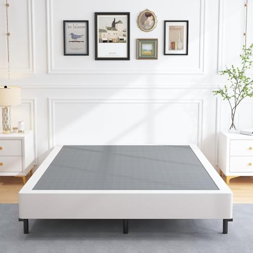 ALDRICH 7 Inch Heavy Duty Metal Box Spring Mattress Foundation 3000lbs Max Weight Capacity/Non-Slip/No Noise/Easy Assembly/Easy Clean Cover,King