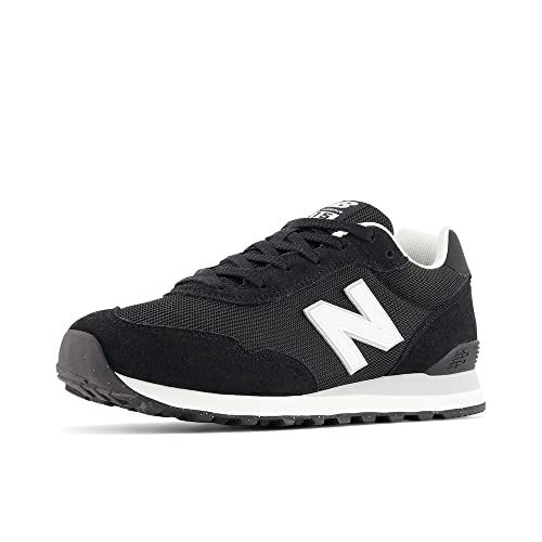 New Balance Men's 515 V3 Sneaker, Black/White/Aluminum Grey, 13