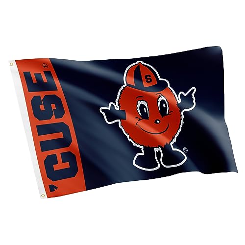 Syracuse University Flag SU Cuse Orange Flags Banners 100% Polyester Indoor Outdoor 3x5 (Style U)