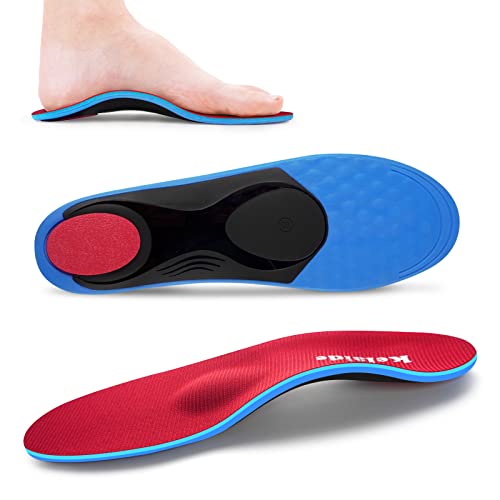 Orthotics Arch Support Metatarsalgia Insoles - Mortons Neuroma Inserts Relief Ball of Foot Pain - Orthopedic Insoles for Flat Feet - Shoe Inserts for Plantar Fasciitis (Red S)