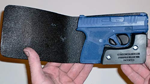 Wallet Holster for Full Concealment - Springfield Hellcat 9mm (Black, Right Handed)