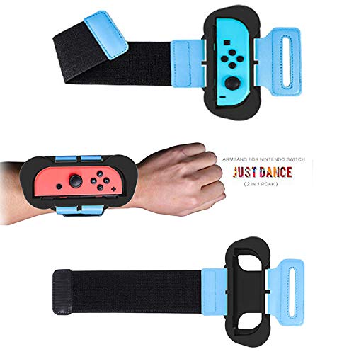 Wrist Band for Just Dance 2020/2019/2018 Joy-Con Compatible with Nintendo Switch Standard Edition (2 Packs)